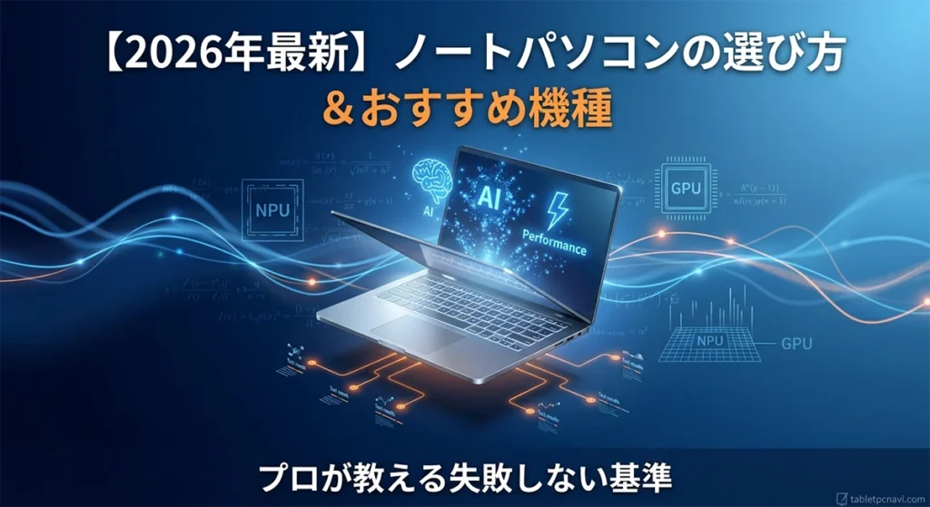 ノートパソコンの選び方とおすすめ機種のイメージ画像