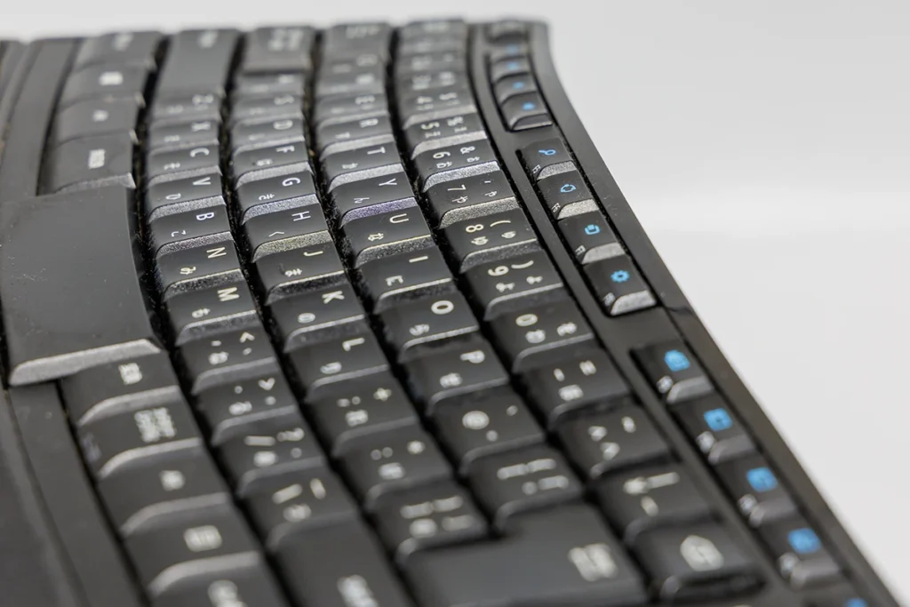 テカったキーボード