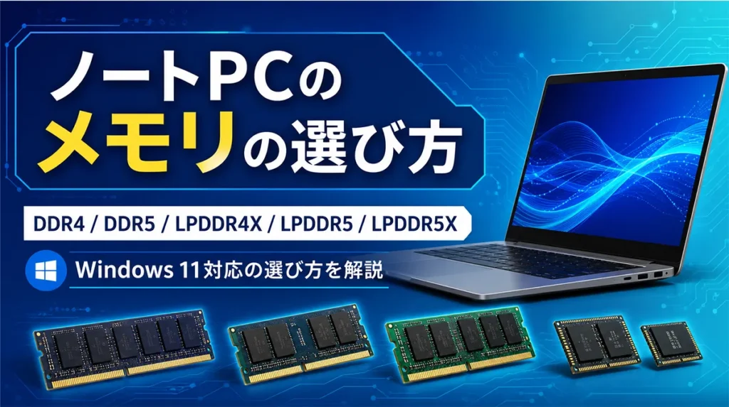ノートPCのメモリの選び方