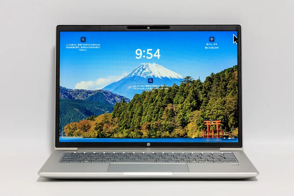 液晶の見え方(正面)