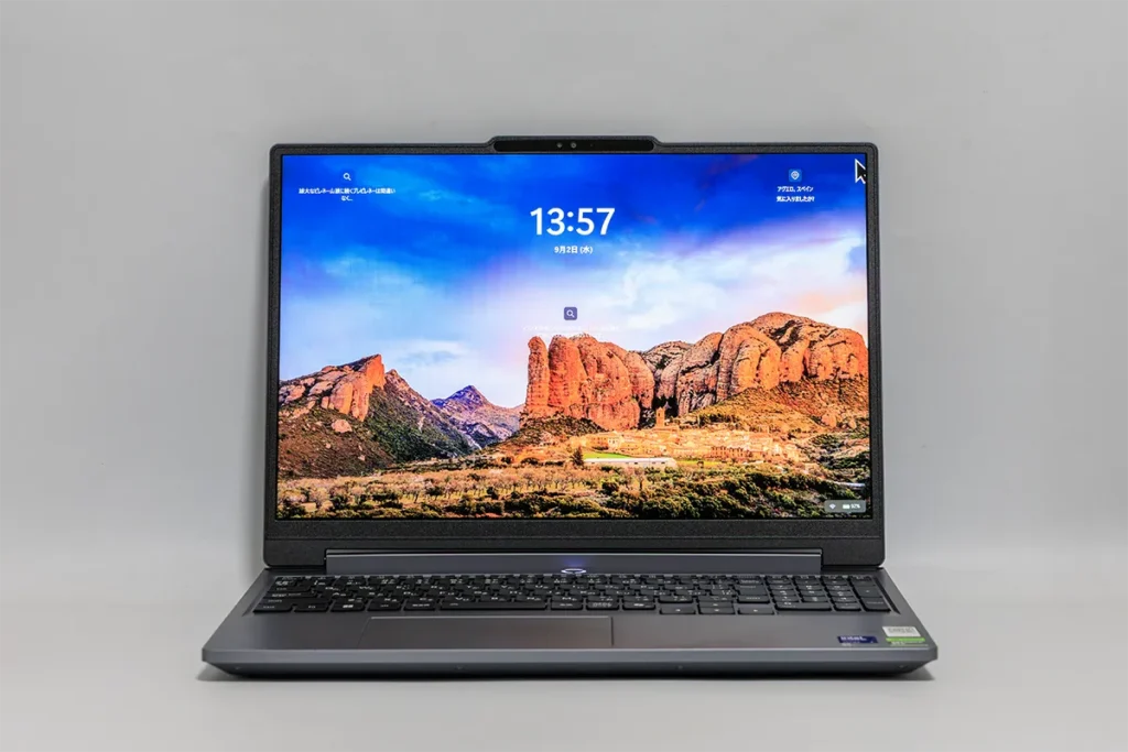 液晶の見え方(正面)
