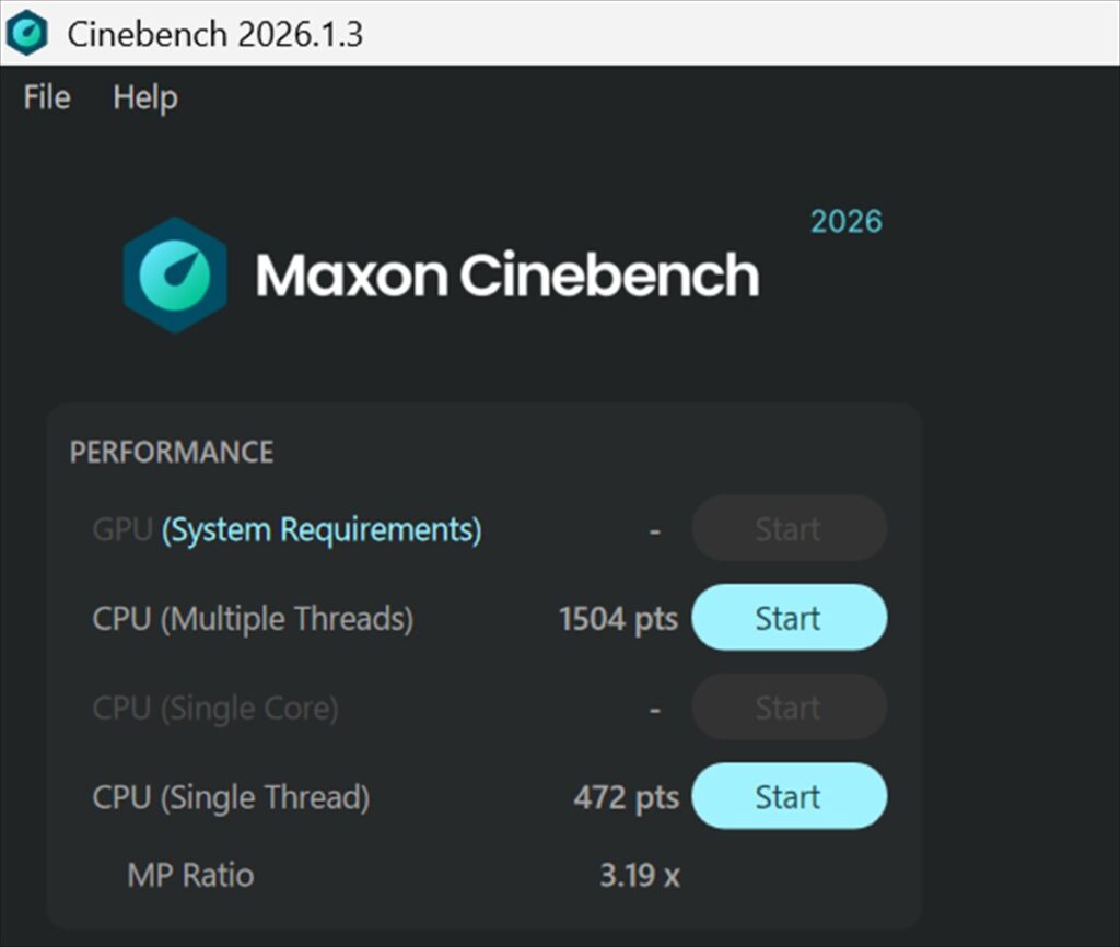 ★Cinebench 2026