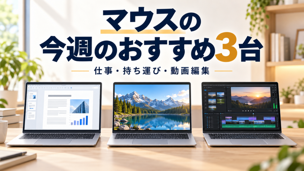 マウスコンピューターの今週のおすすめ